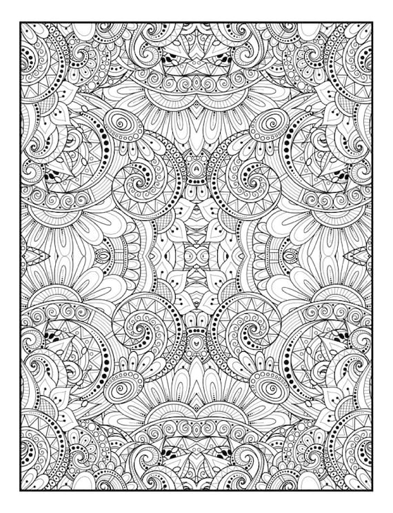 Stunning patterns adult coloring book stress relieving mandala style patterns mandala coloring pages
