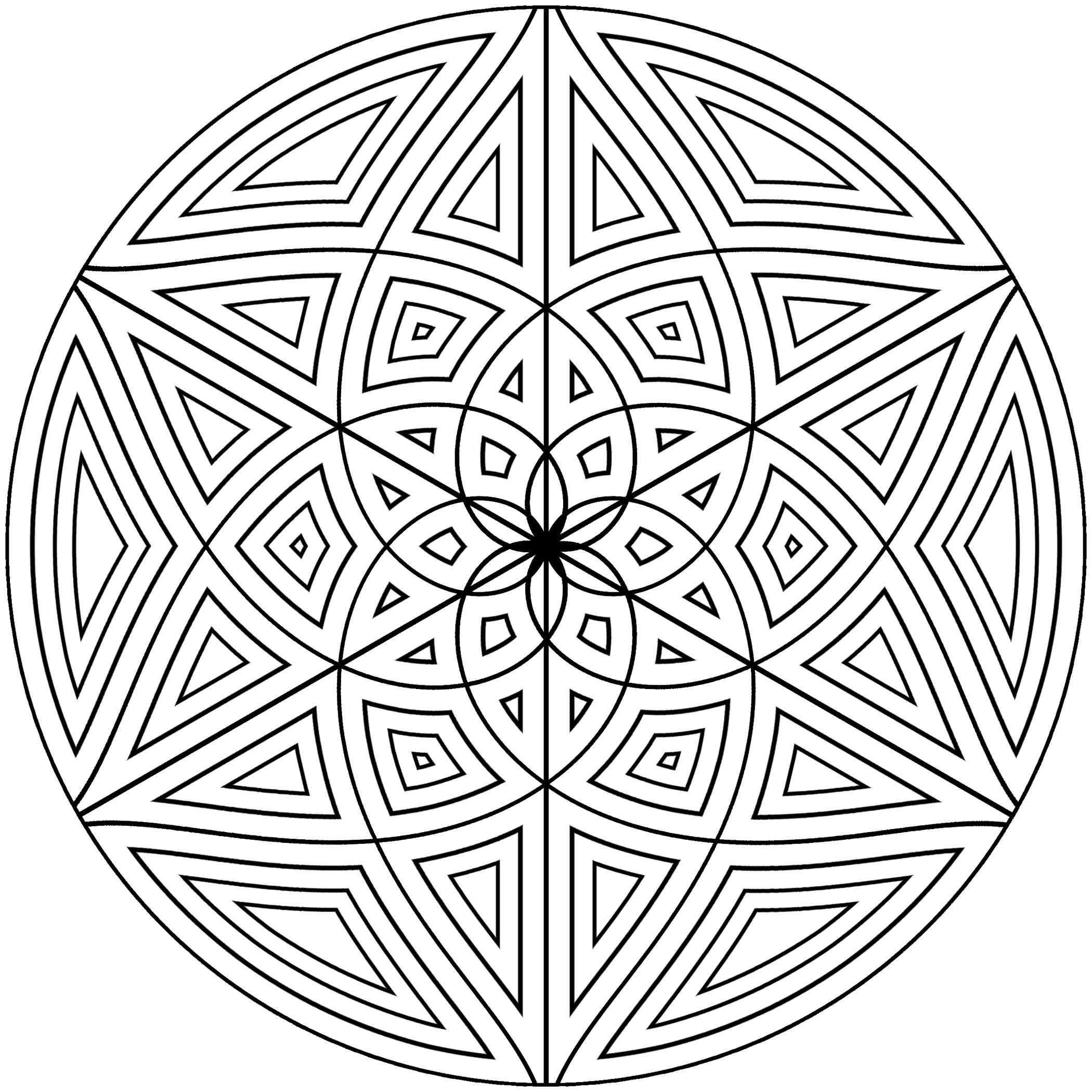 Pattern coloring pages