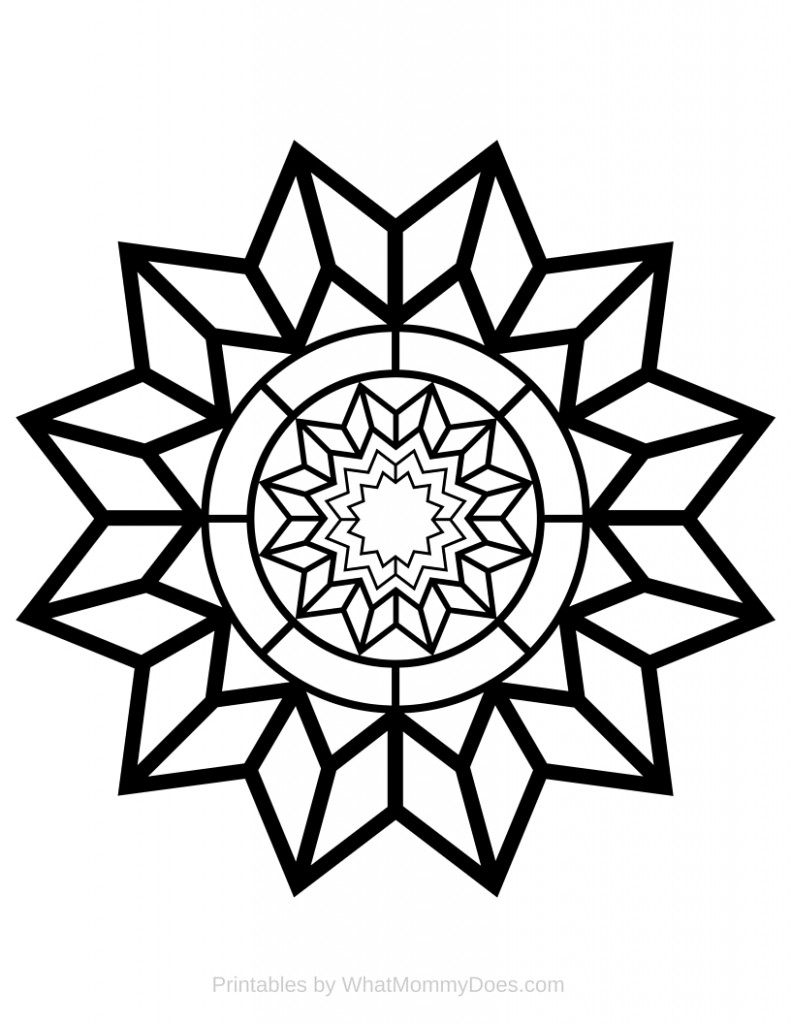 Free printable adult coloring page