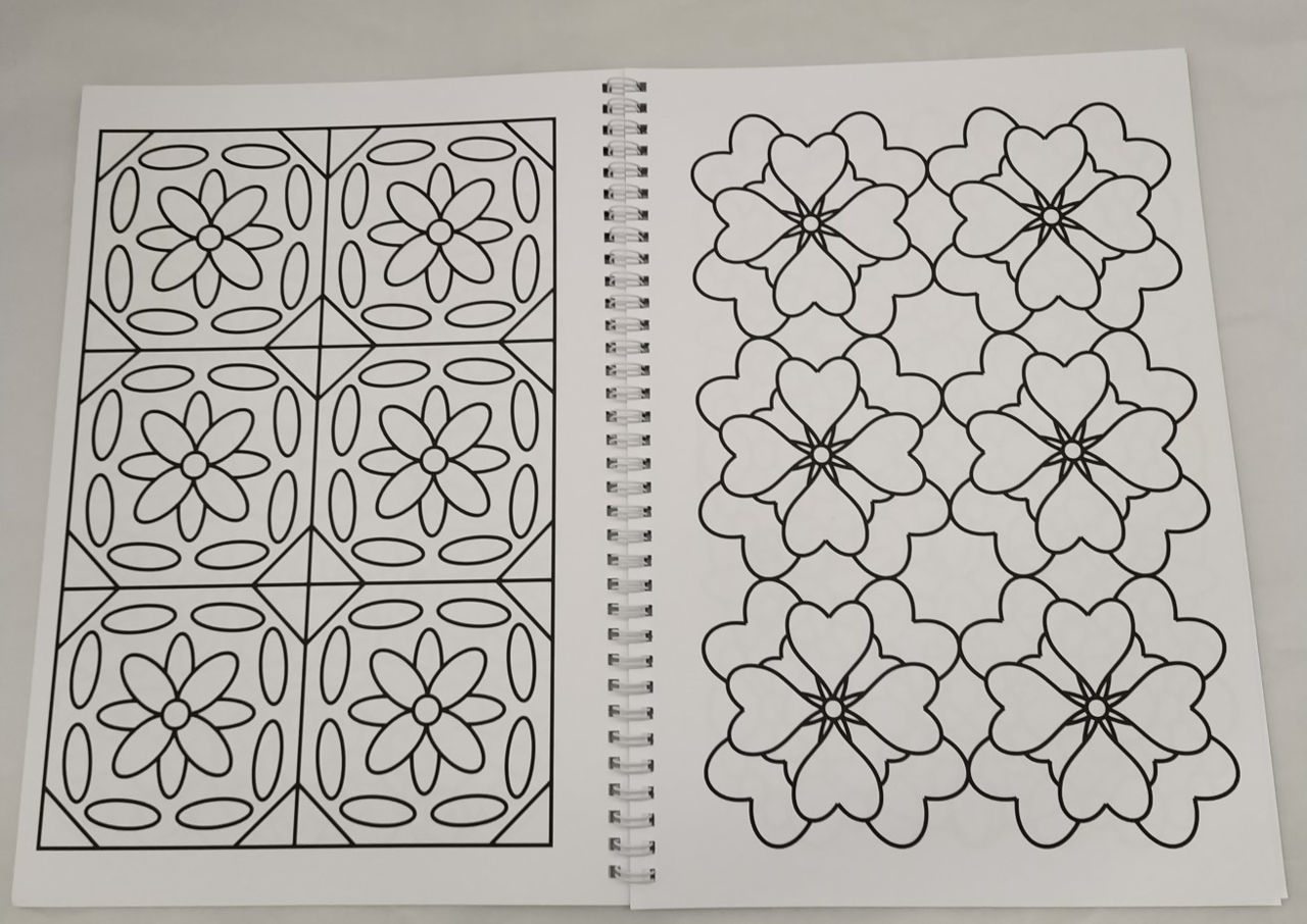 Large print pretty pattern louring book activities to share