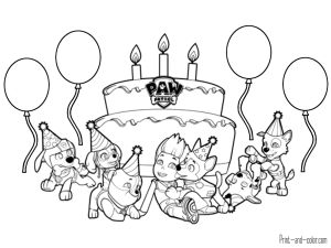 Paw patrol birthday coloring pages paw patrol coloring paw patrol coloring pages