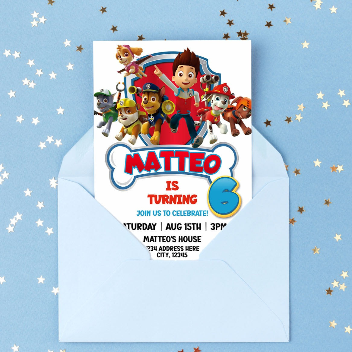 Paw patrol invitation template â mama life printables