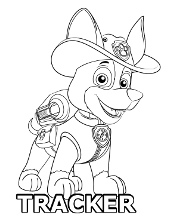 Christmas tree paw patrol coloring page chase