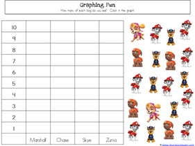 Free paw patrol kindergarten printables