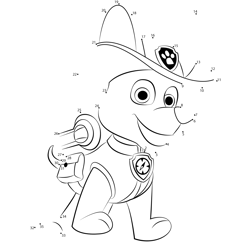 Paw patrol connect the dots worksheets printable for kids
