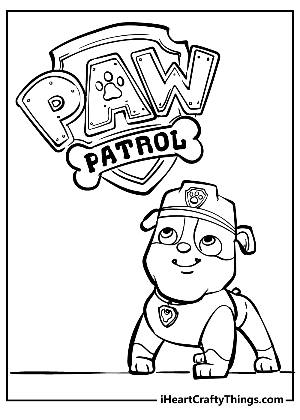 Paw patrol coloring pages free printables
