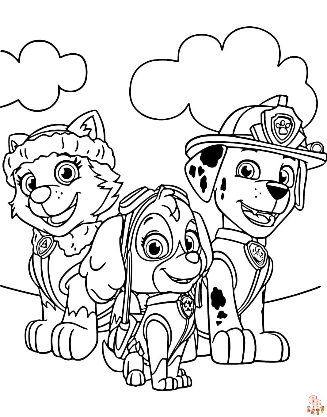 Discover the best free paw patrol coloring pages printable