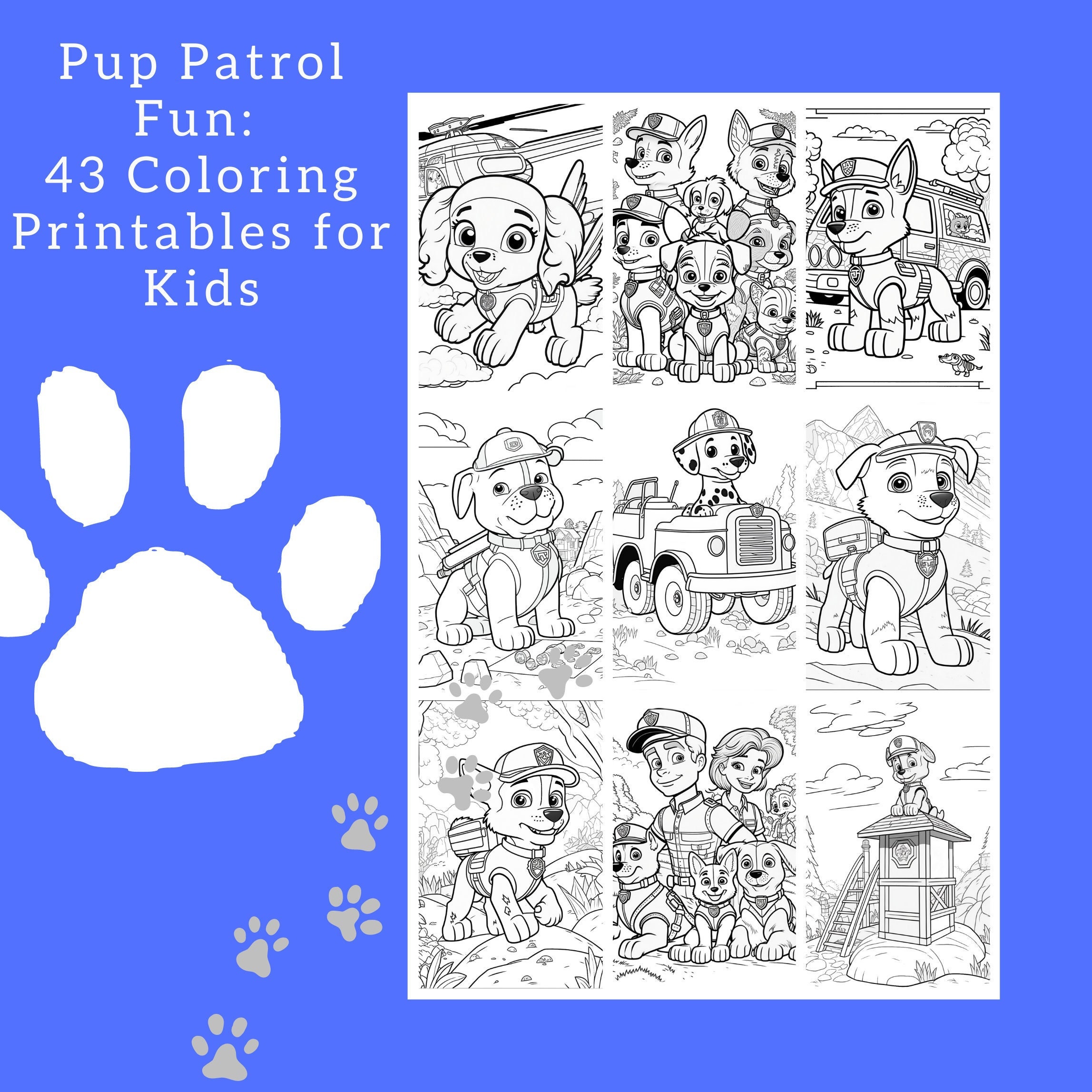 Paw patrol coloring