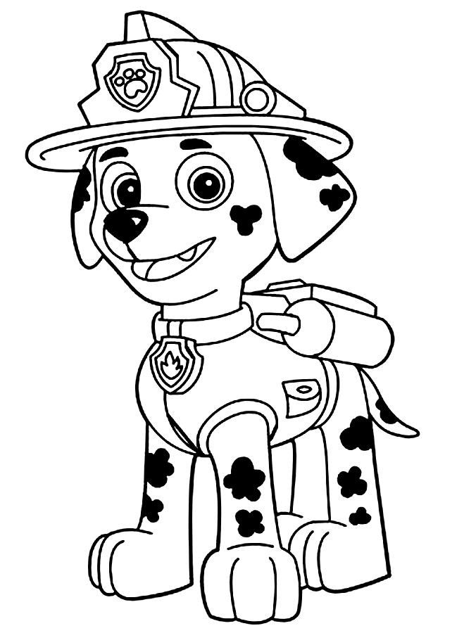 Paw patrol coloring pages â free printable coloring page