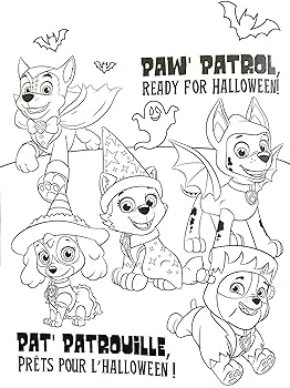 Paw patrol halloween coloring book with stickers and activities crayola crayons includes bonus cut