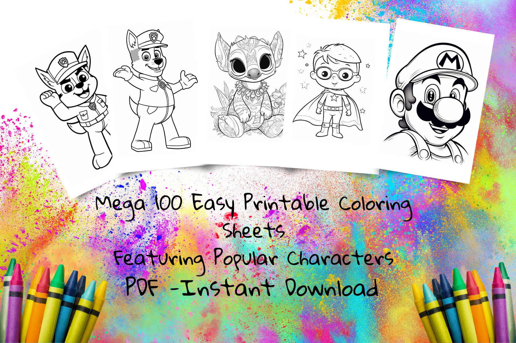Paw patrol coloring