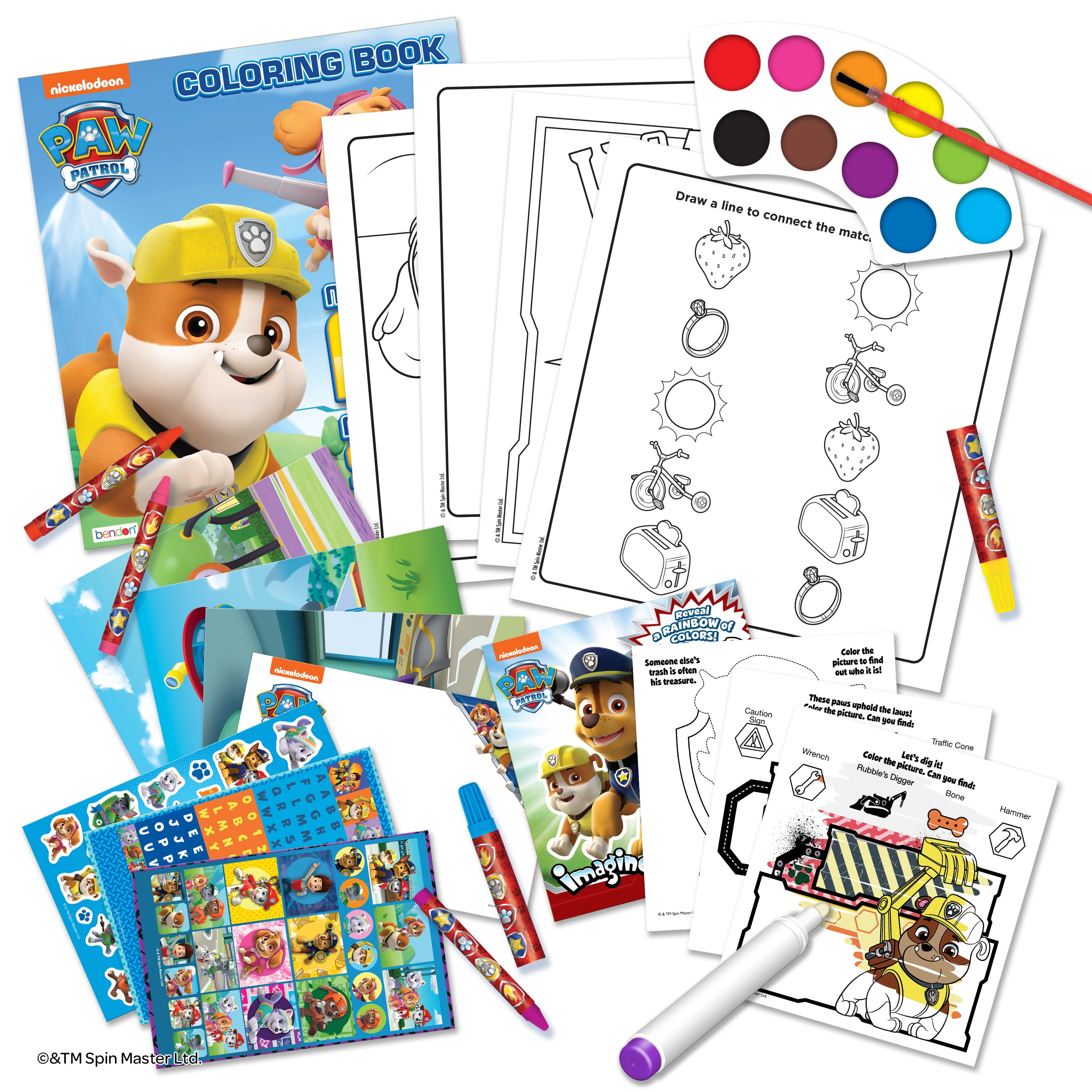 Paw patrol world of art activity kit with an imagine ink book