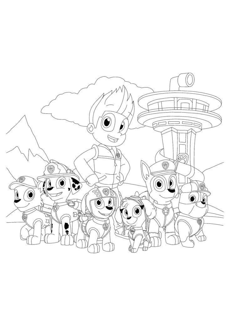 Paw patrol ryder coloring pages paw patrol coloring pages paw patrol coloring free printable coloring sheets