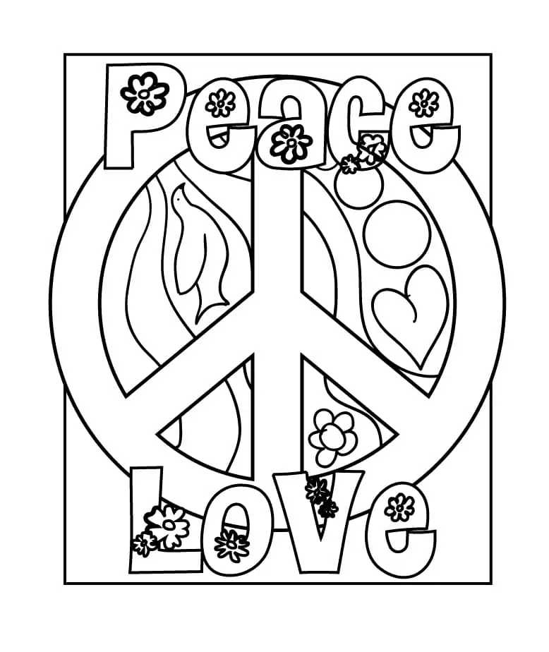 Peace malvorlagen