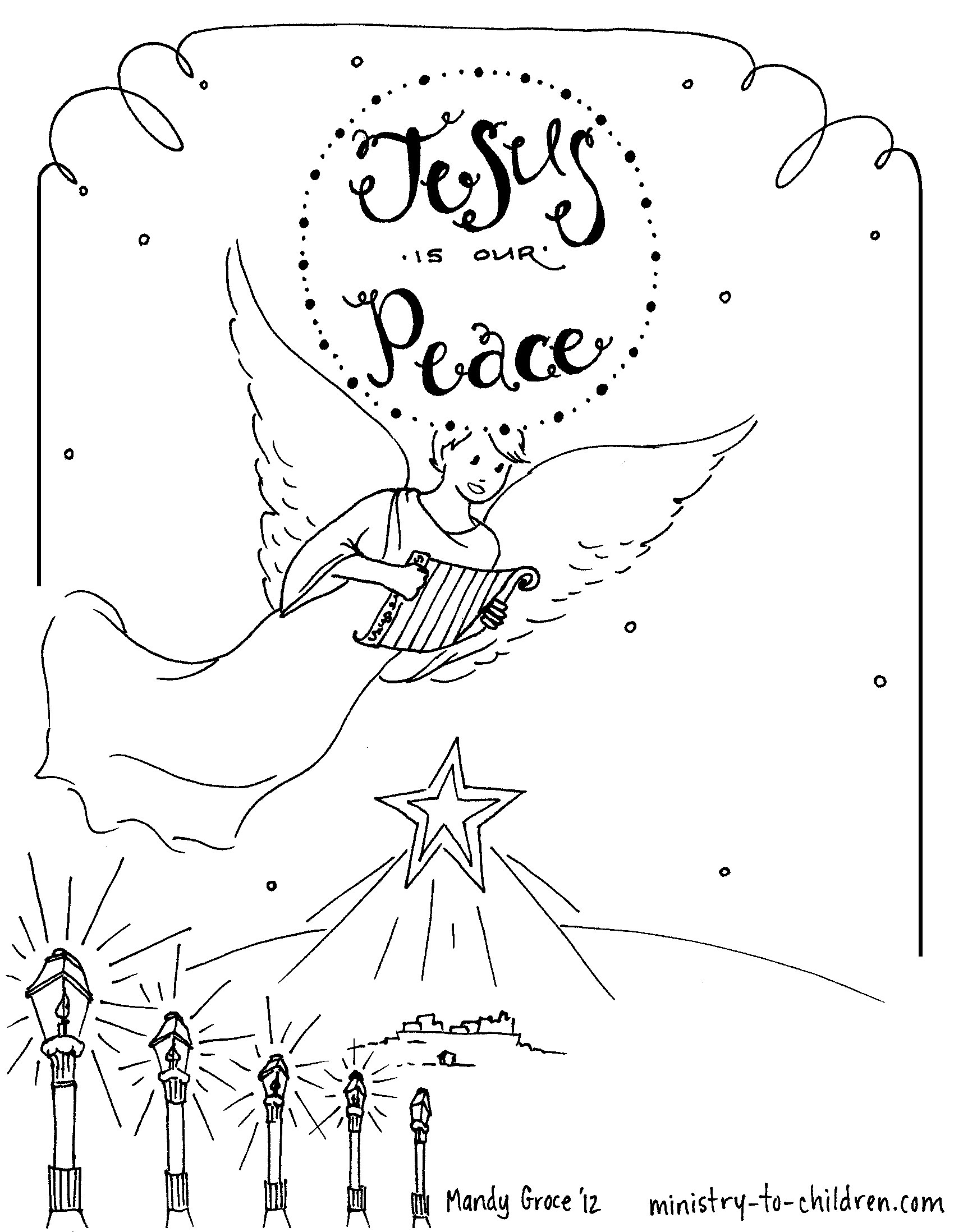 Advent coloring pages activities for kids â sunday school