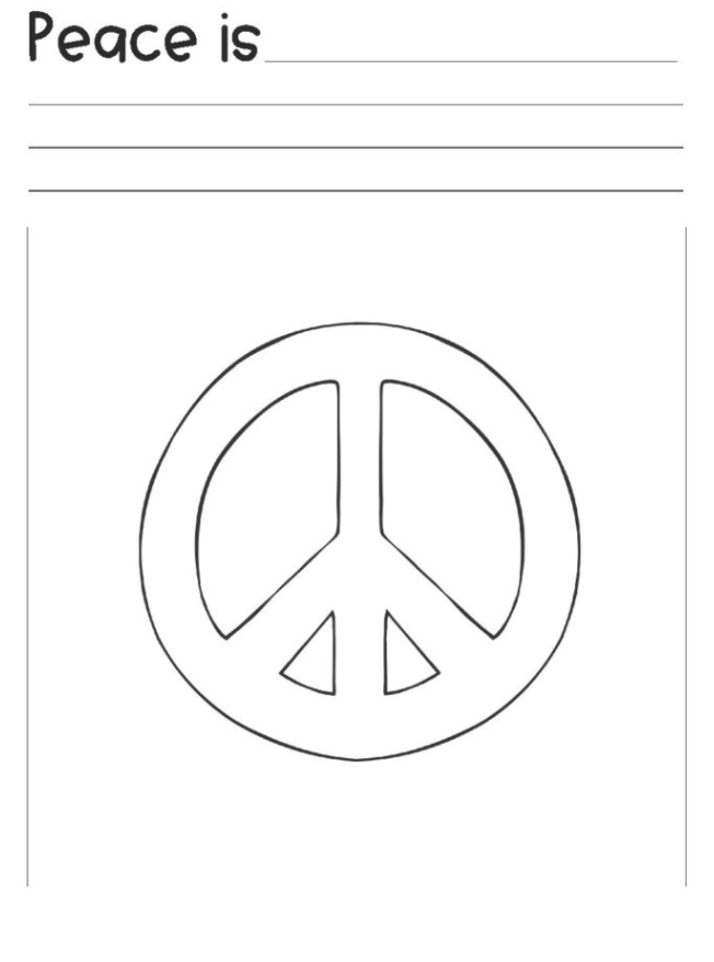 Peace sign art with kids â art is basic an elementary art blog