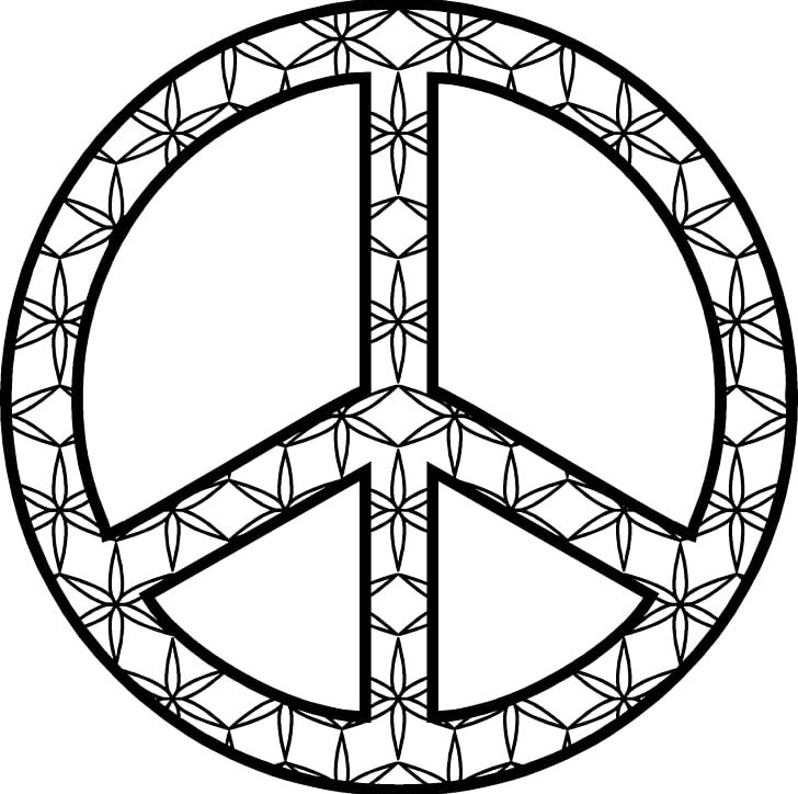 Coloring book peace symbols mandala png clipart area bicycle wheel black and white child circle free
