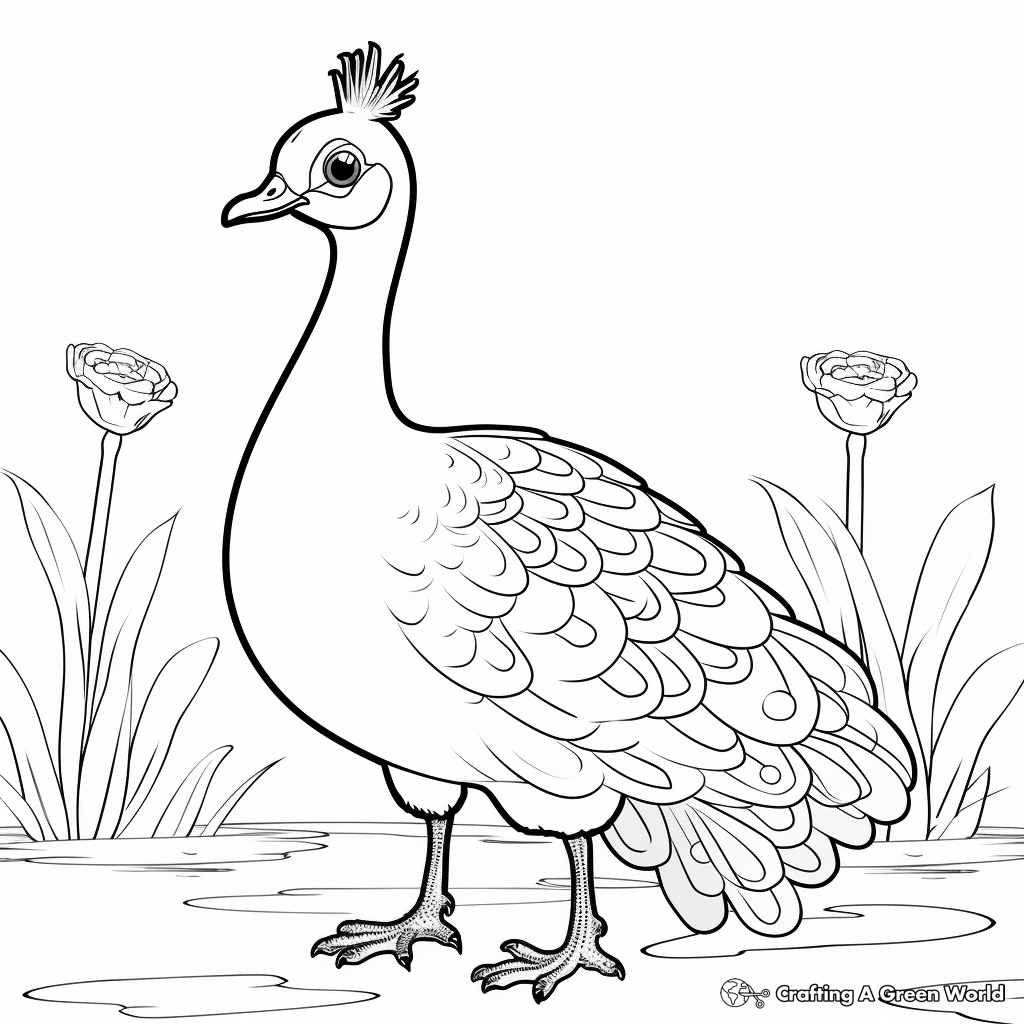 Peacock coloring pages