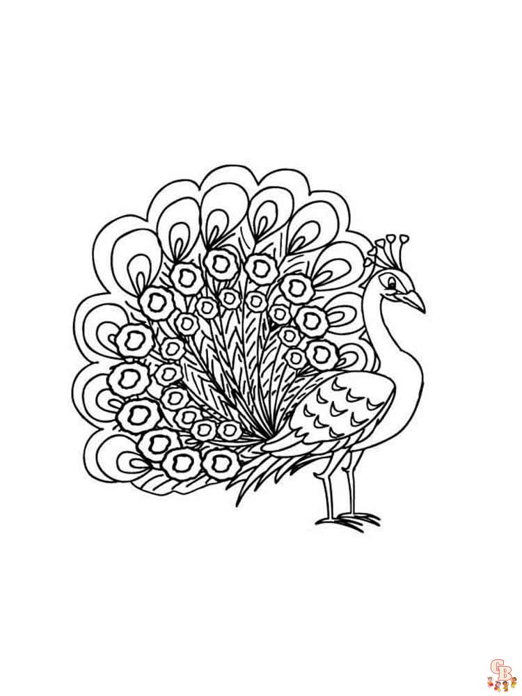 Ultimate peacock coloring pages for kids