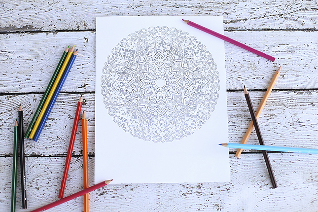 Sketch pen coloring page