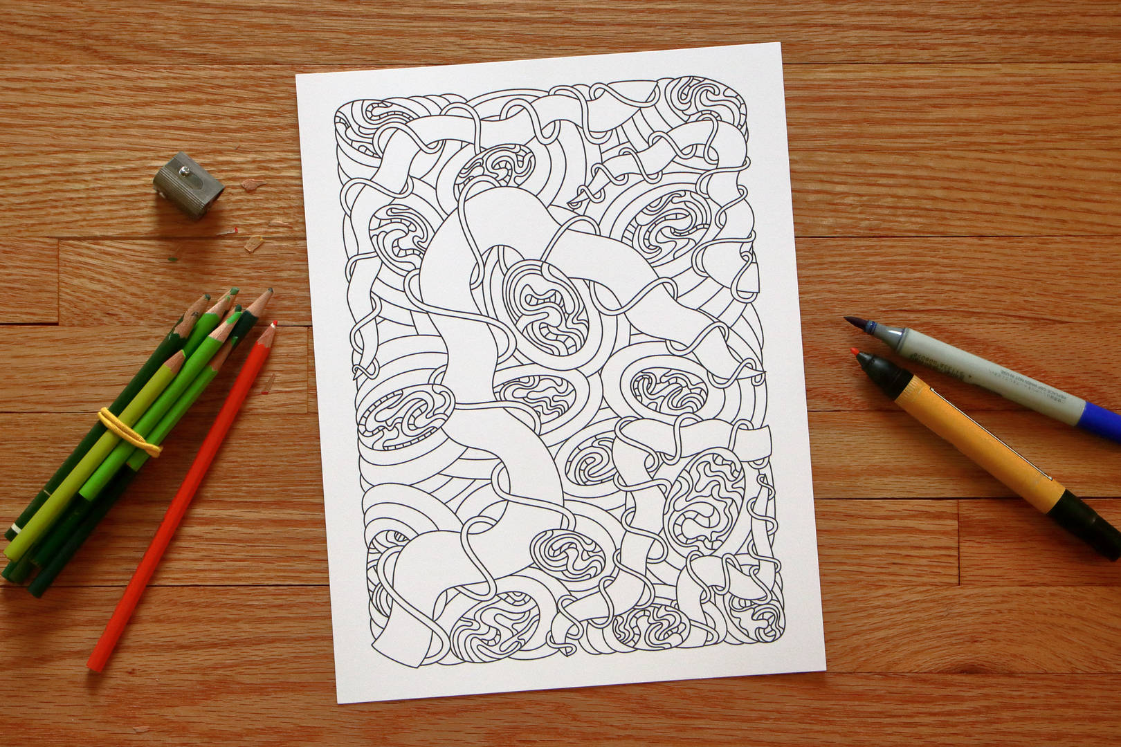 Wandering printable coloring pages