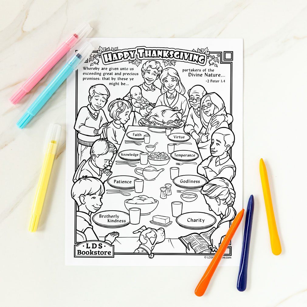 Partakers of the divine nature coloring page
