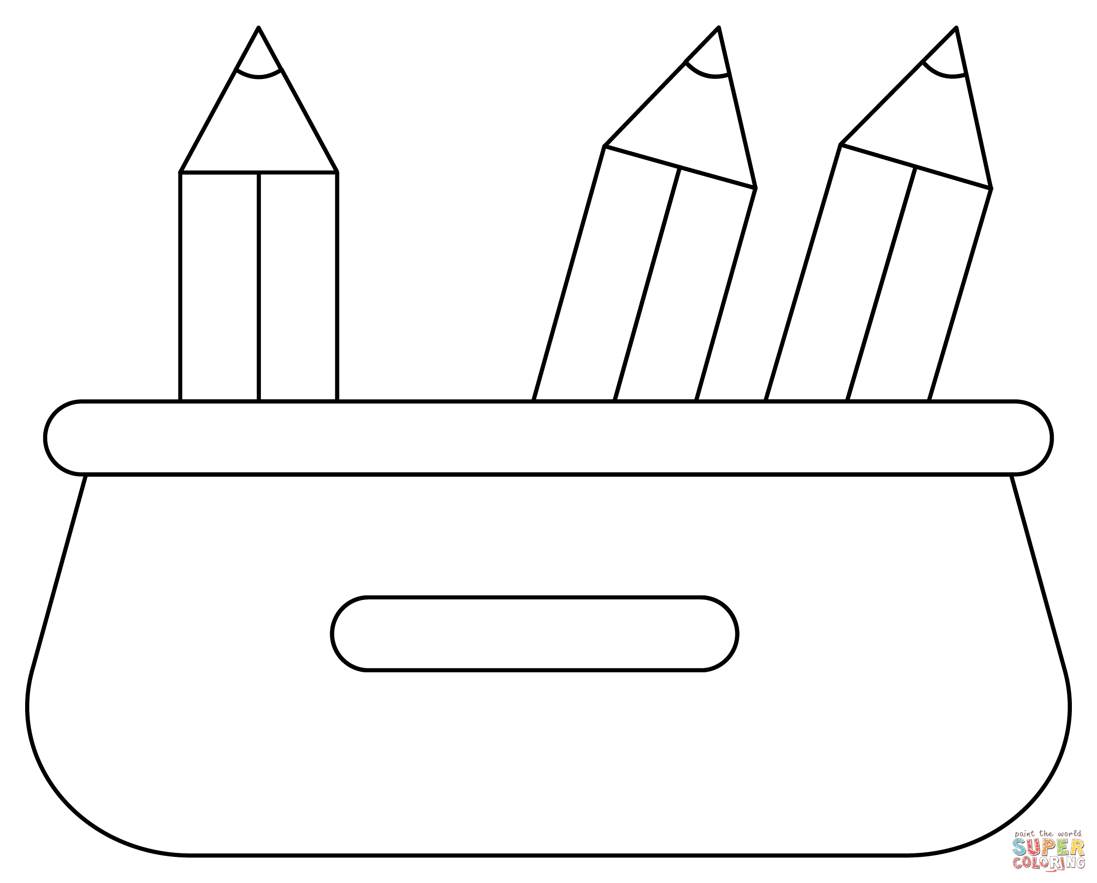 Pencil case coloring page free printable coloring pages