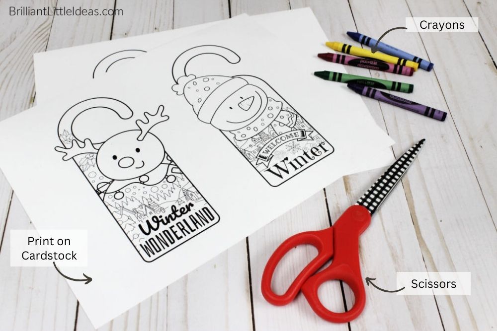 Snowman door hanger