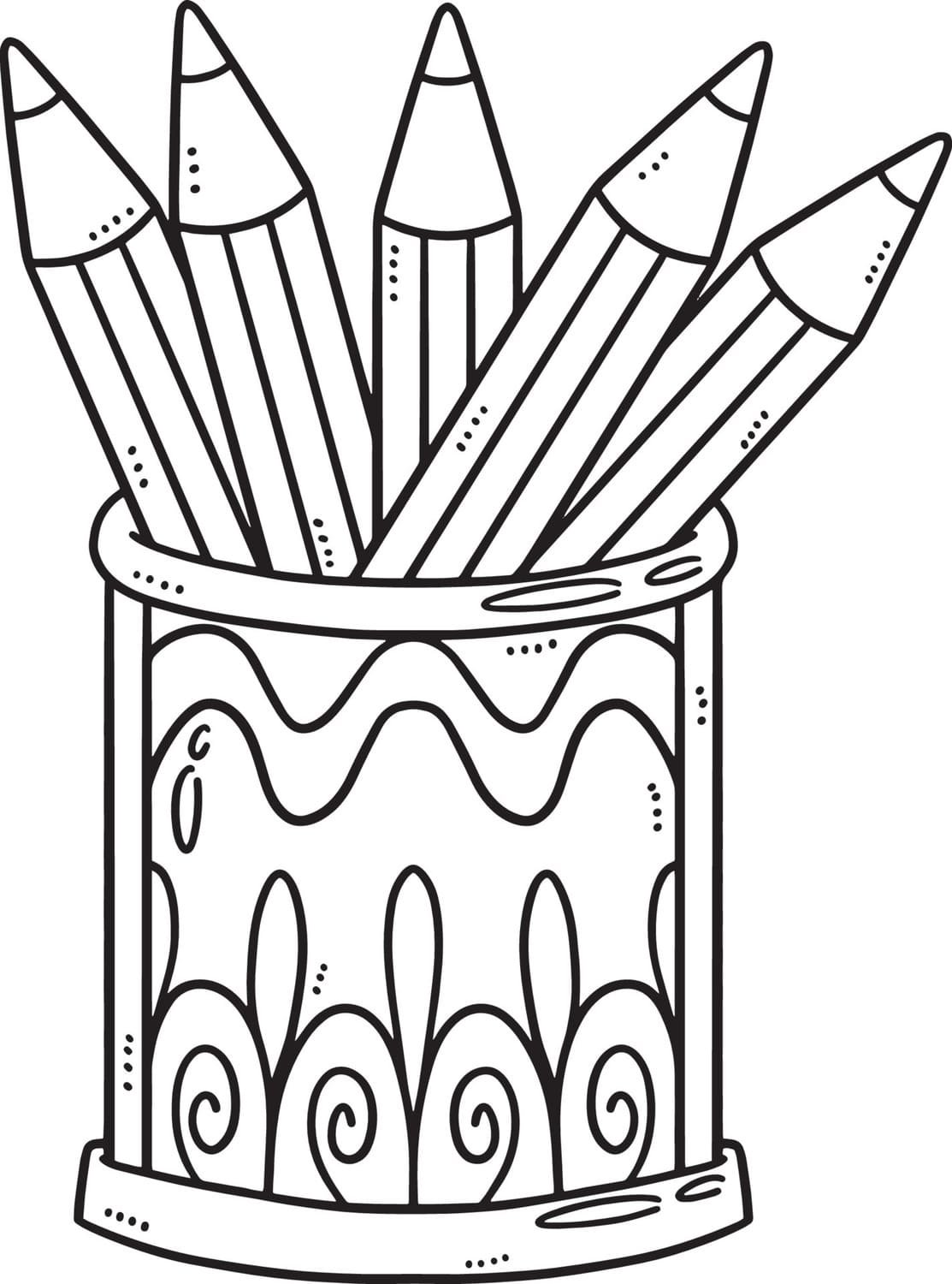 Pencil coloring pages printable for free download