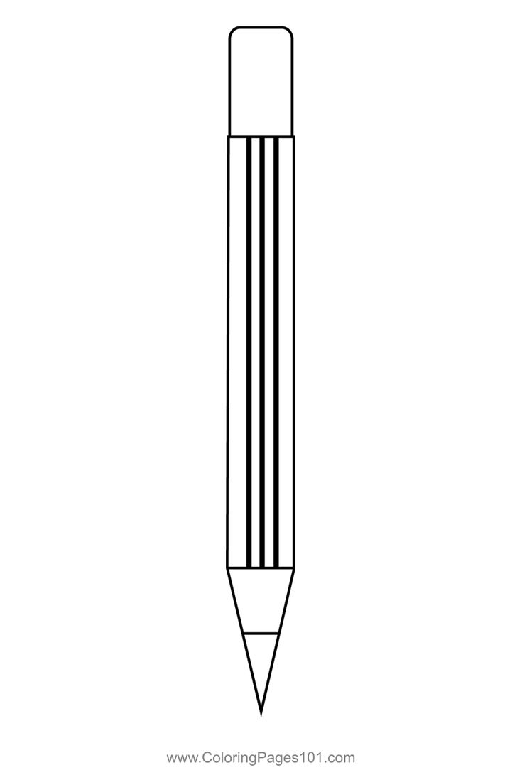 One pencil coloring page coloring pages school coloring pages printable coloring pages