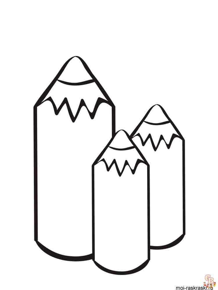 Pencil coloring pages free printable and easy coloring pages