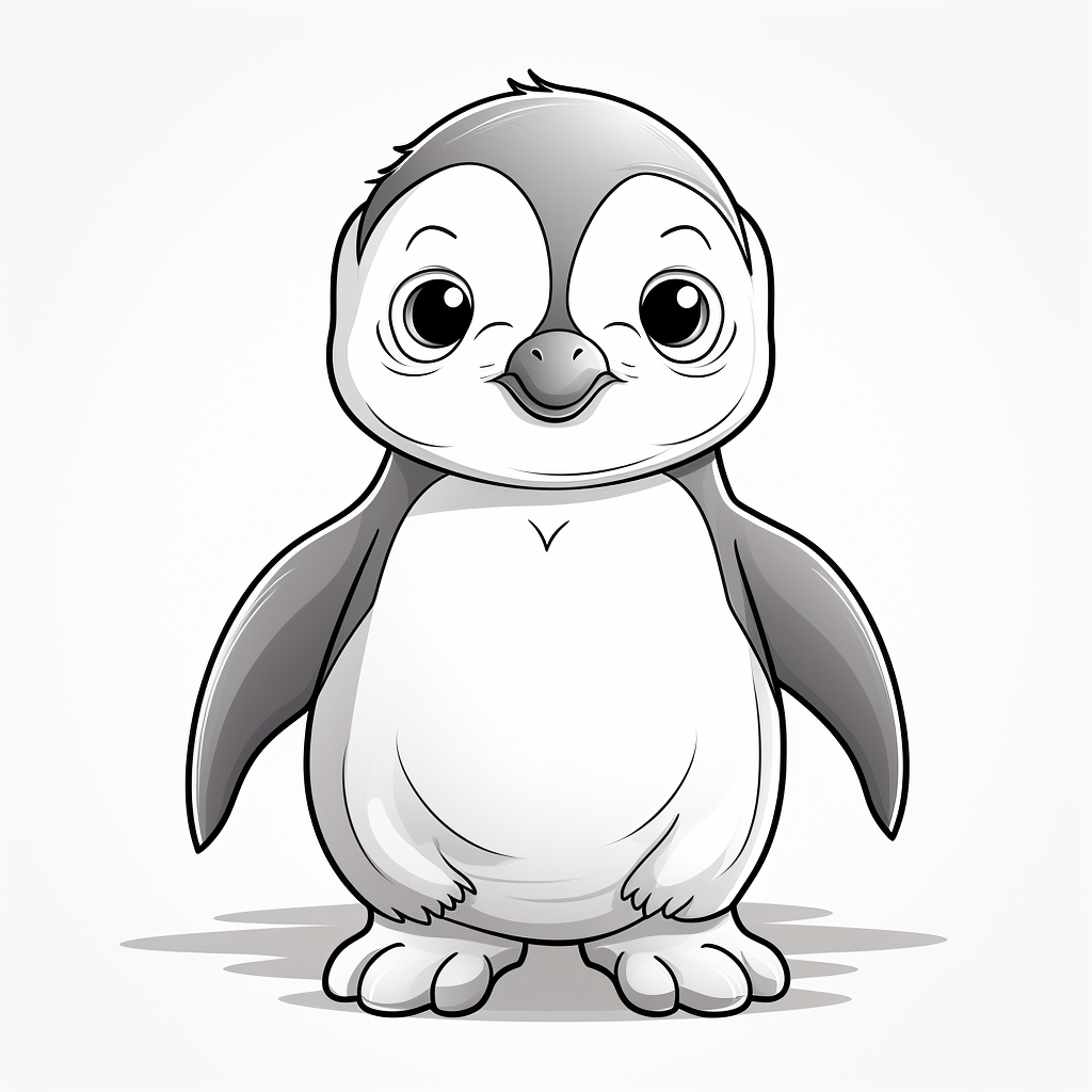 Printable penguin coloring pages