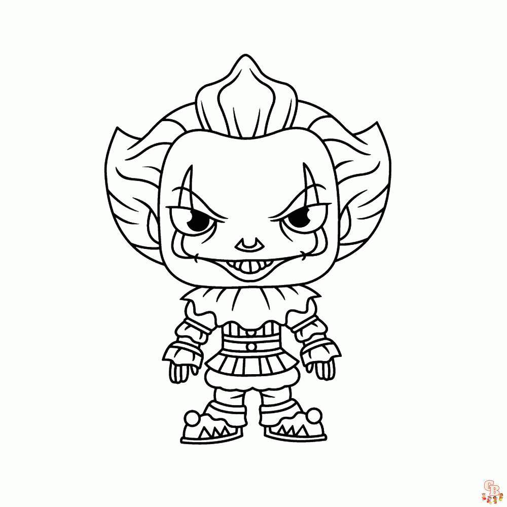 Get spooky with free pennywise coloring pages from