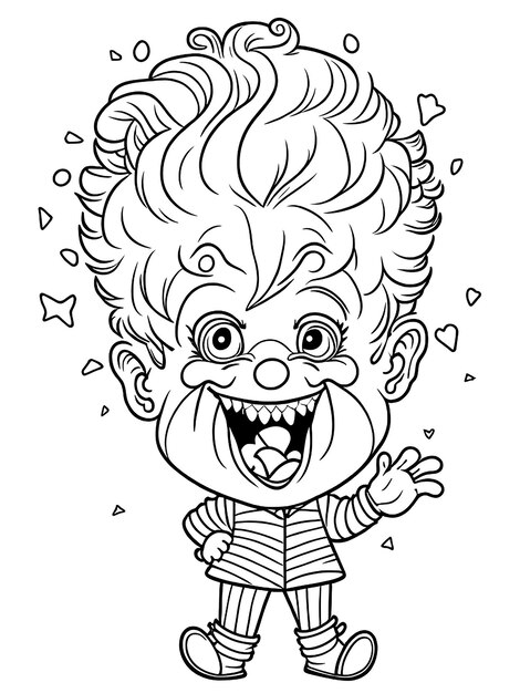 Page halloween clown coloring pages images
