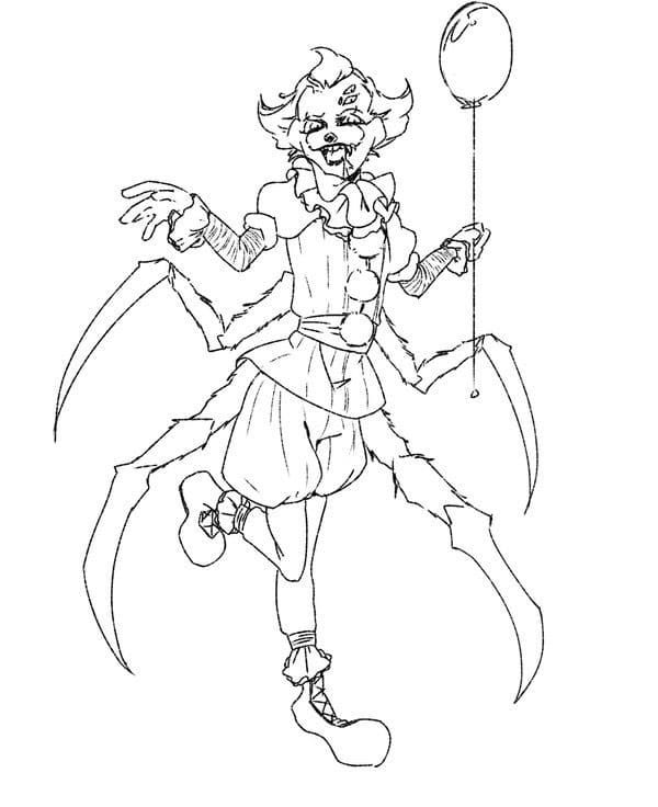 Pennywise coloring pages printable coloring pages pennywise coloring pages scary clowns