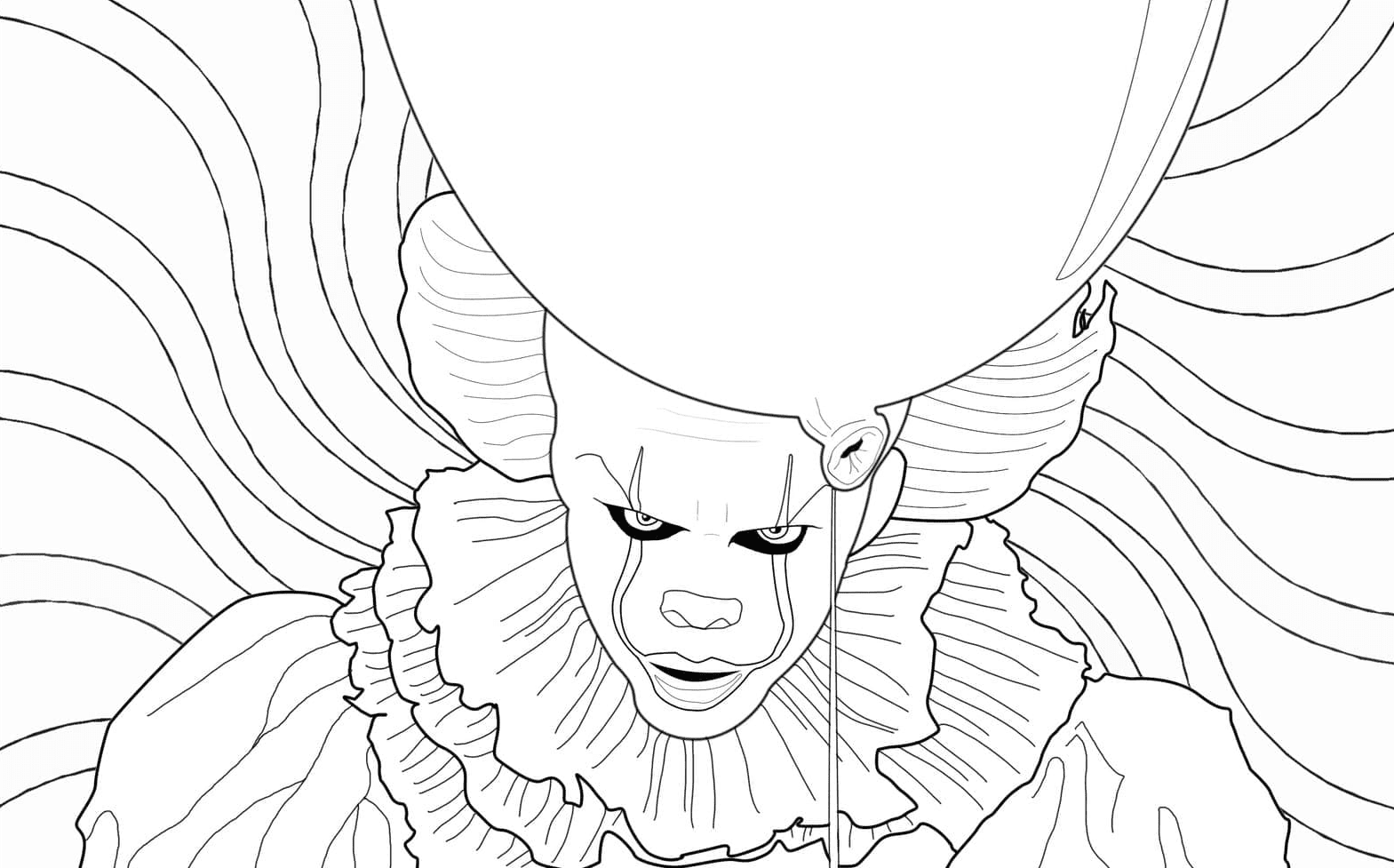 Pennywise free coloring page