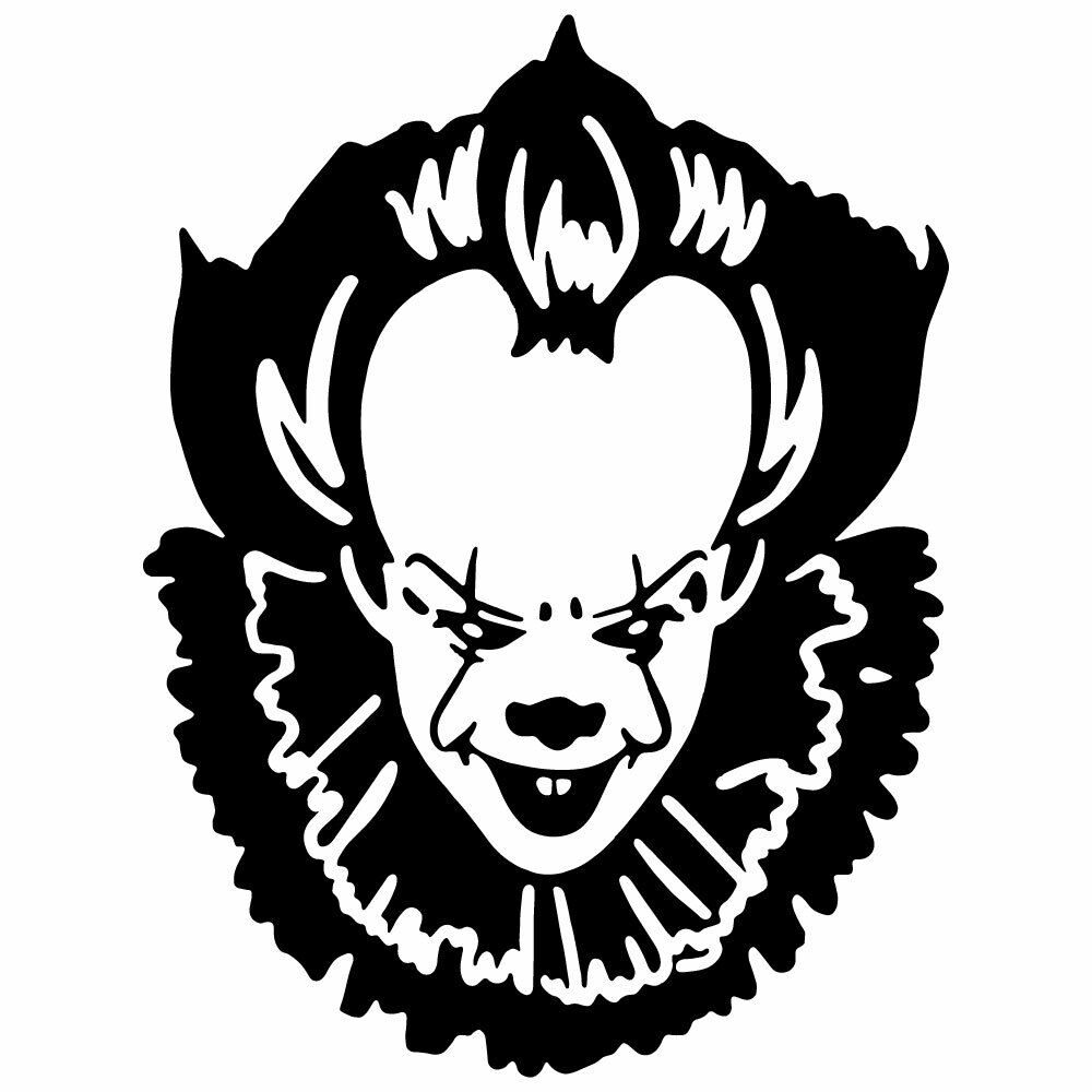Pennywise clown vinyl decal sticker car window laptop it stephen king scary
