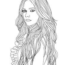 Avril lavigne coloring pages