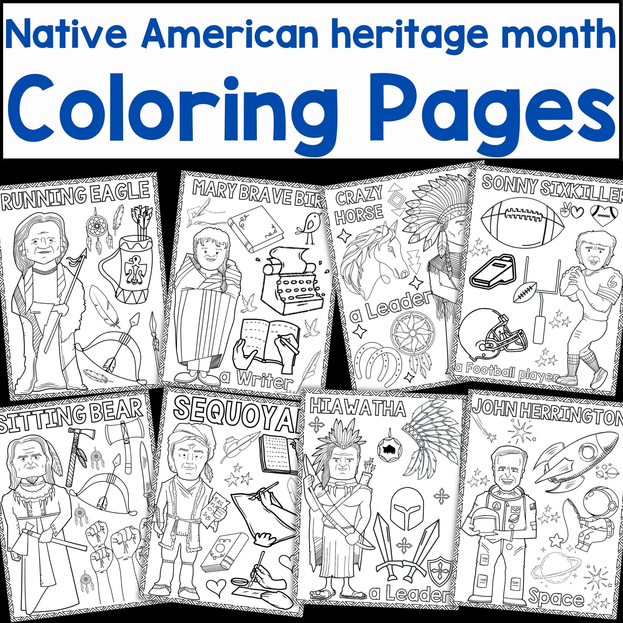Native american icons coloring sheets indigenous people coloring pages made by teachers