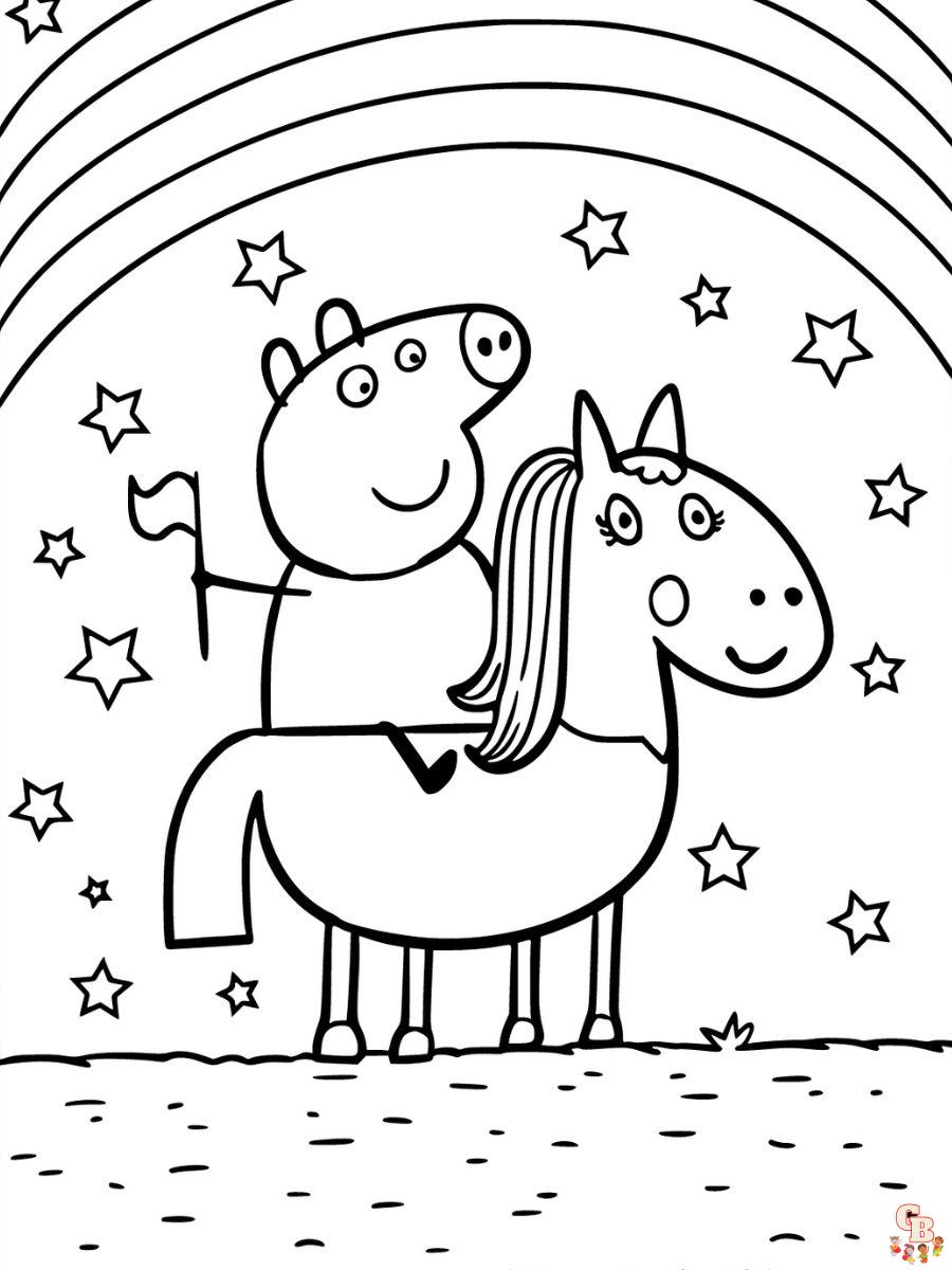 Peppa pig coloring pages a fun and engaging activity for kids