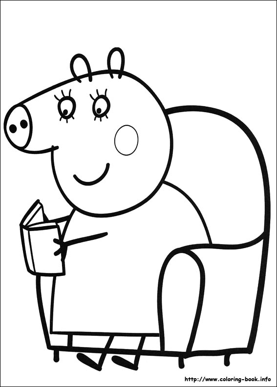 Peppa pig coloring picture