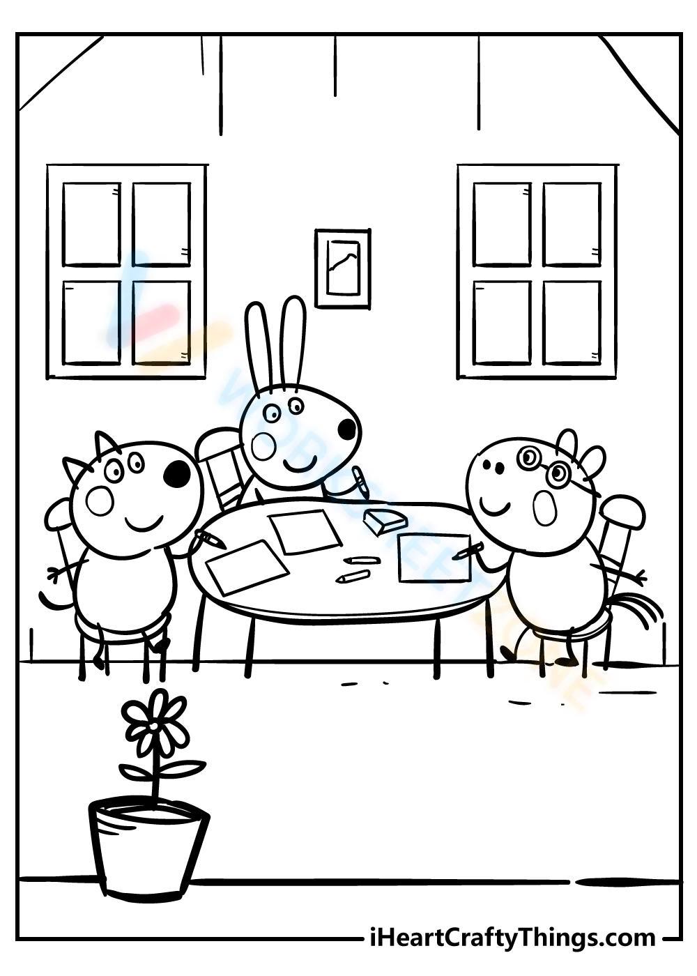 Peppa and friends worksheet