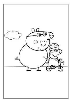 Printable peppa pig coloring pages ignite your childs imagination pages