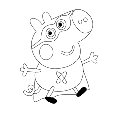 Peppa pig coloring pages for kids