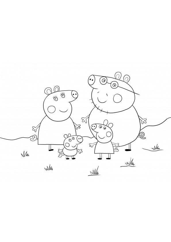 Peppa pig coloring pages fun activities for kids