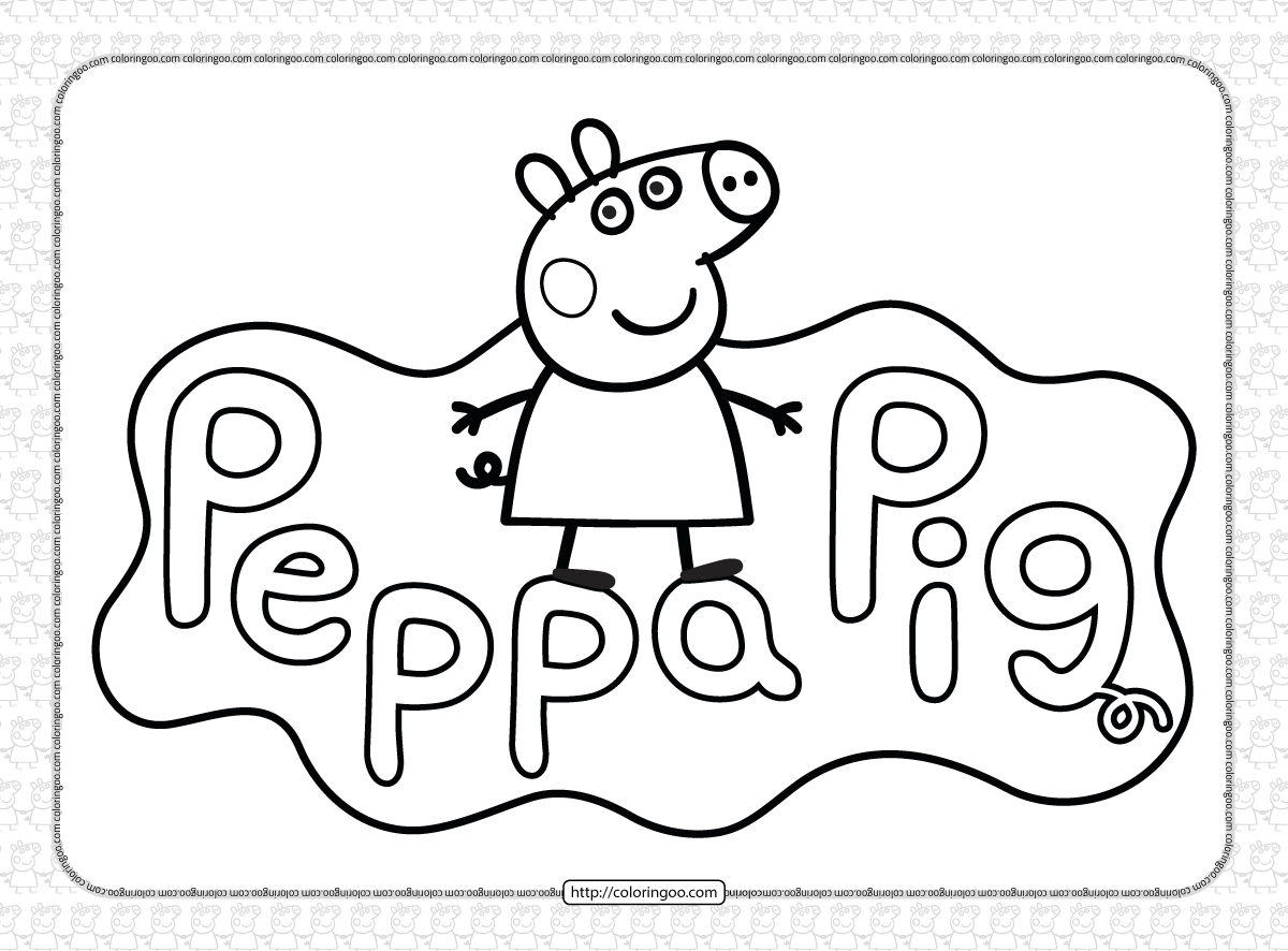 Peppa pig coloring pages