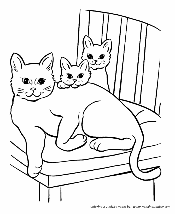 Pet cat coloring pages free printable pet coloring pages and activity sheets for pre