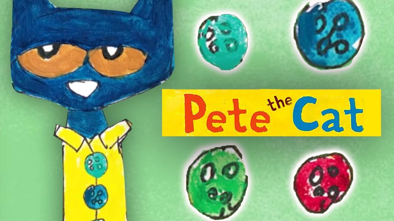 Pete the cat his four groovy buttons book trailer music video