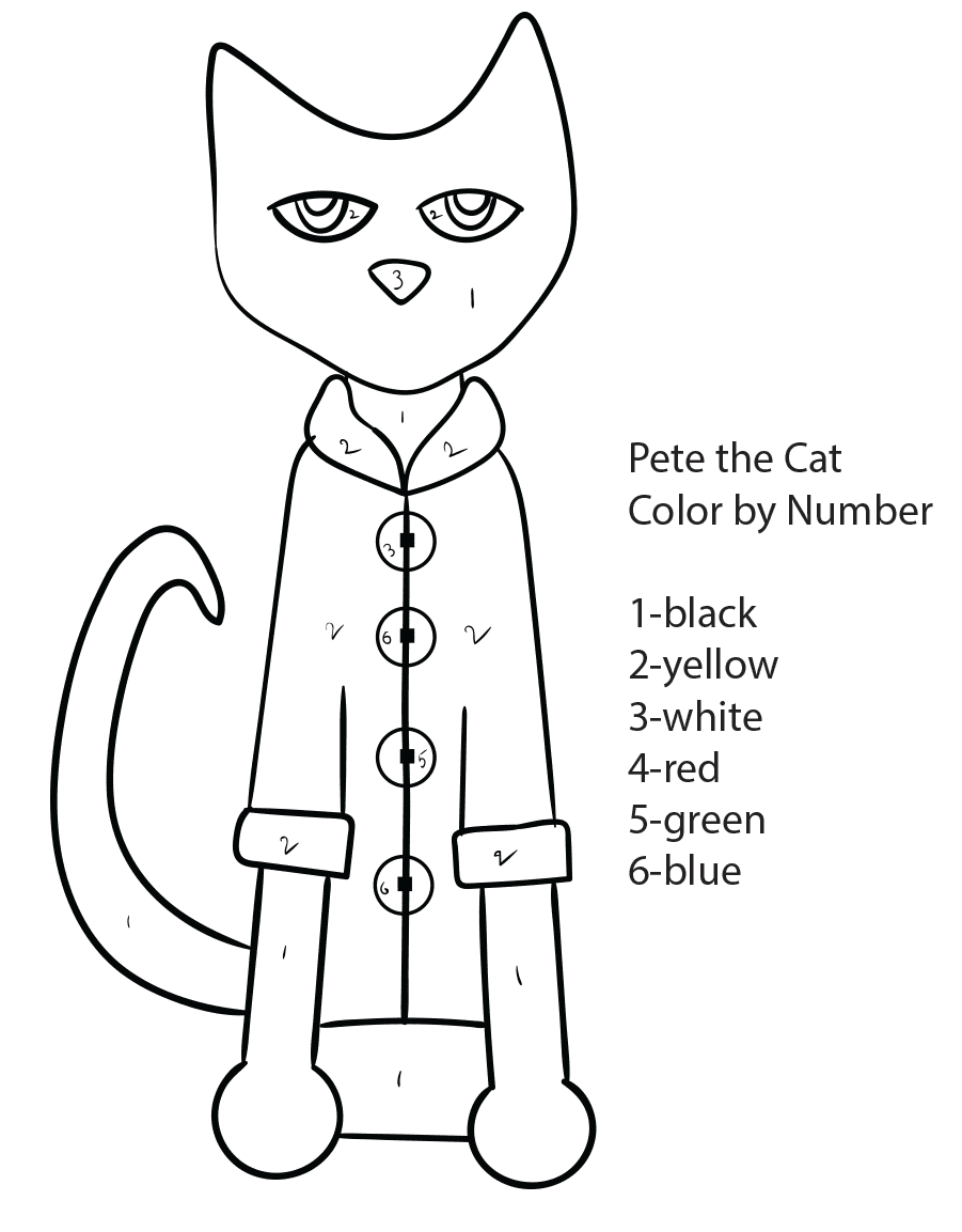 Pete buttons coloring page
