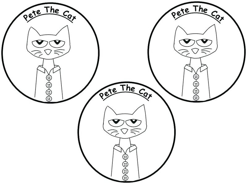 Printable pete the cat coloring pages pdf for kids
